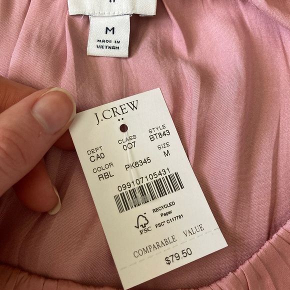 Pink Ruffled Satin Blouse - Picture 6 of 6